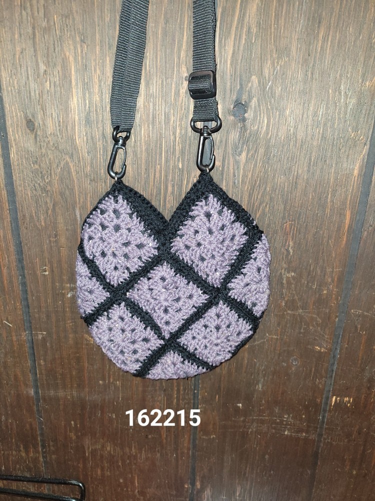 Handmade Crochet Granny Square Purse
