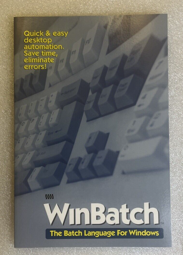 WILSON WINDOWWARE WINBATCH 99A WB+ COMPILER- USER'S GUIDES, REF. MAN., SOFTWARE
