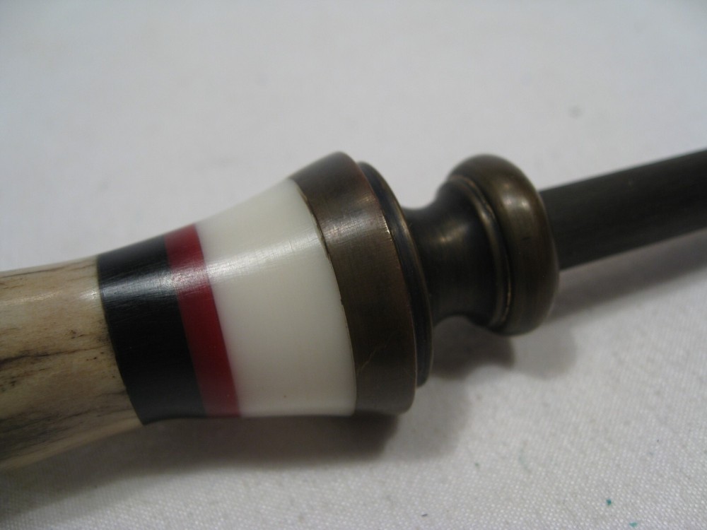 Custom Handmade Fancy Antler Handle Sharpener Tool. #34