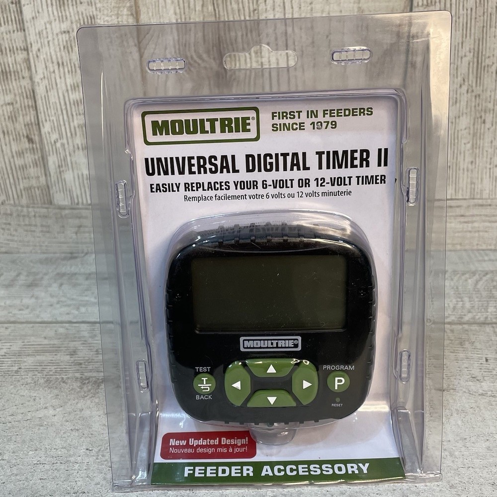 Moultrie Universal Digital Timer II Feeder Accessory 6, 12 Volt Timer MFA-13461