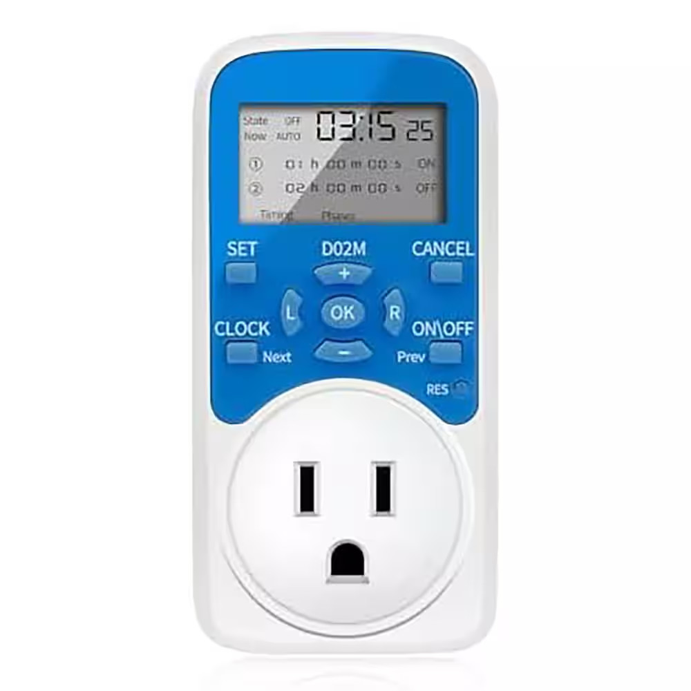30A Amp 110V 220V 1440 Min. Chronologic Programmable Smart Timer Outdoor Socket