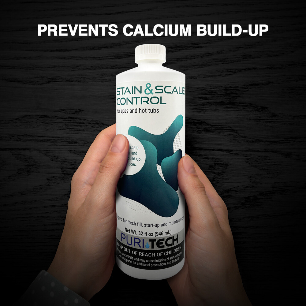 Puri Tech Spa Stain & Scale Control Prevents Scale Staining on Surfaces 32oz