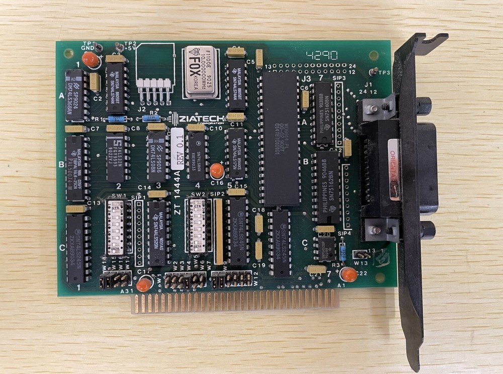 Ziatech 4290 ISA GPIB Controller Interface Card
