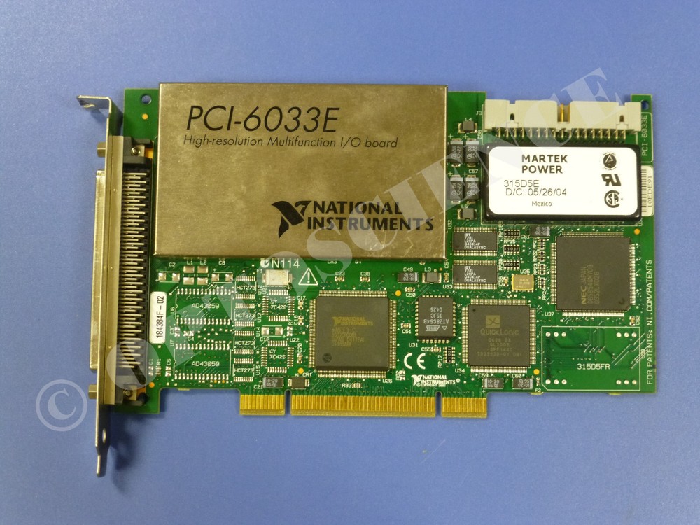 National Instruments PCI-6033E NI DAQ Card, Multifunction, 64ch Analog Input