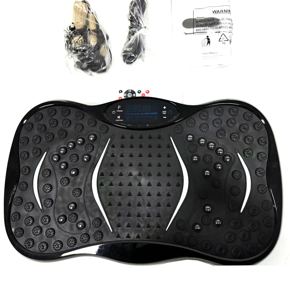 SEGAWE Vibration Plate Body Exercise Trainer Machine Platform Massage, BLACK