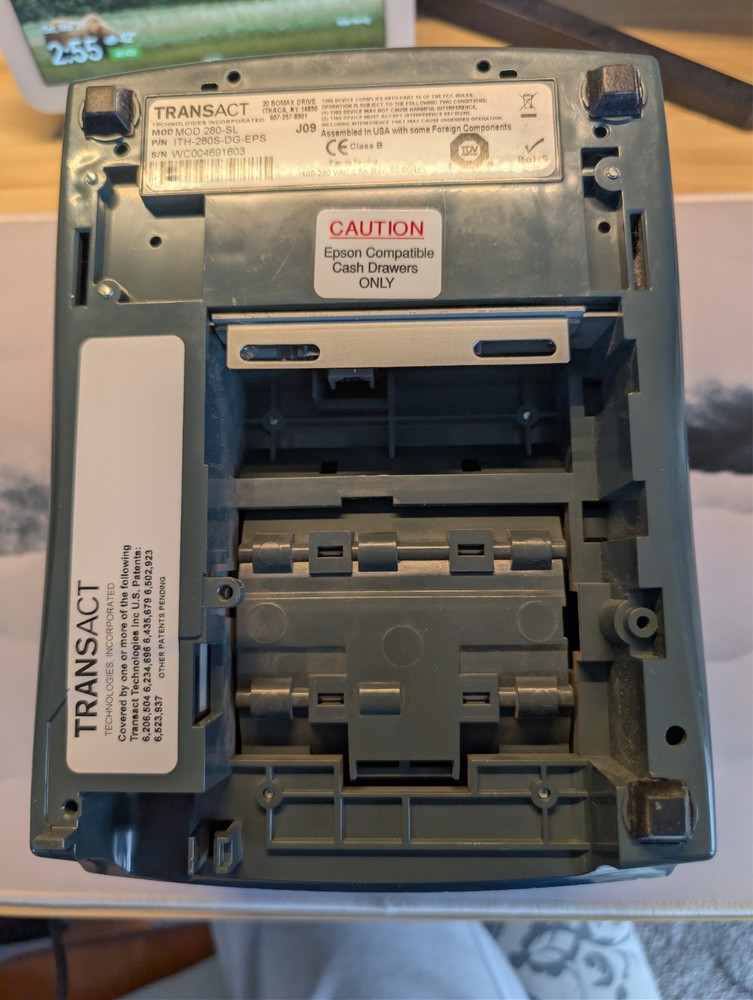 Thermal POS Receipt Printer USB Cutter -TransAct Ithaca iTherm 280 MOD 280-UL-1