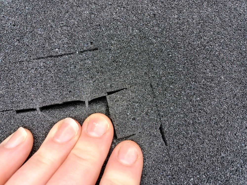 Platt 707 Black Plastic Hard Shell Case Pull Apart Foam Inside