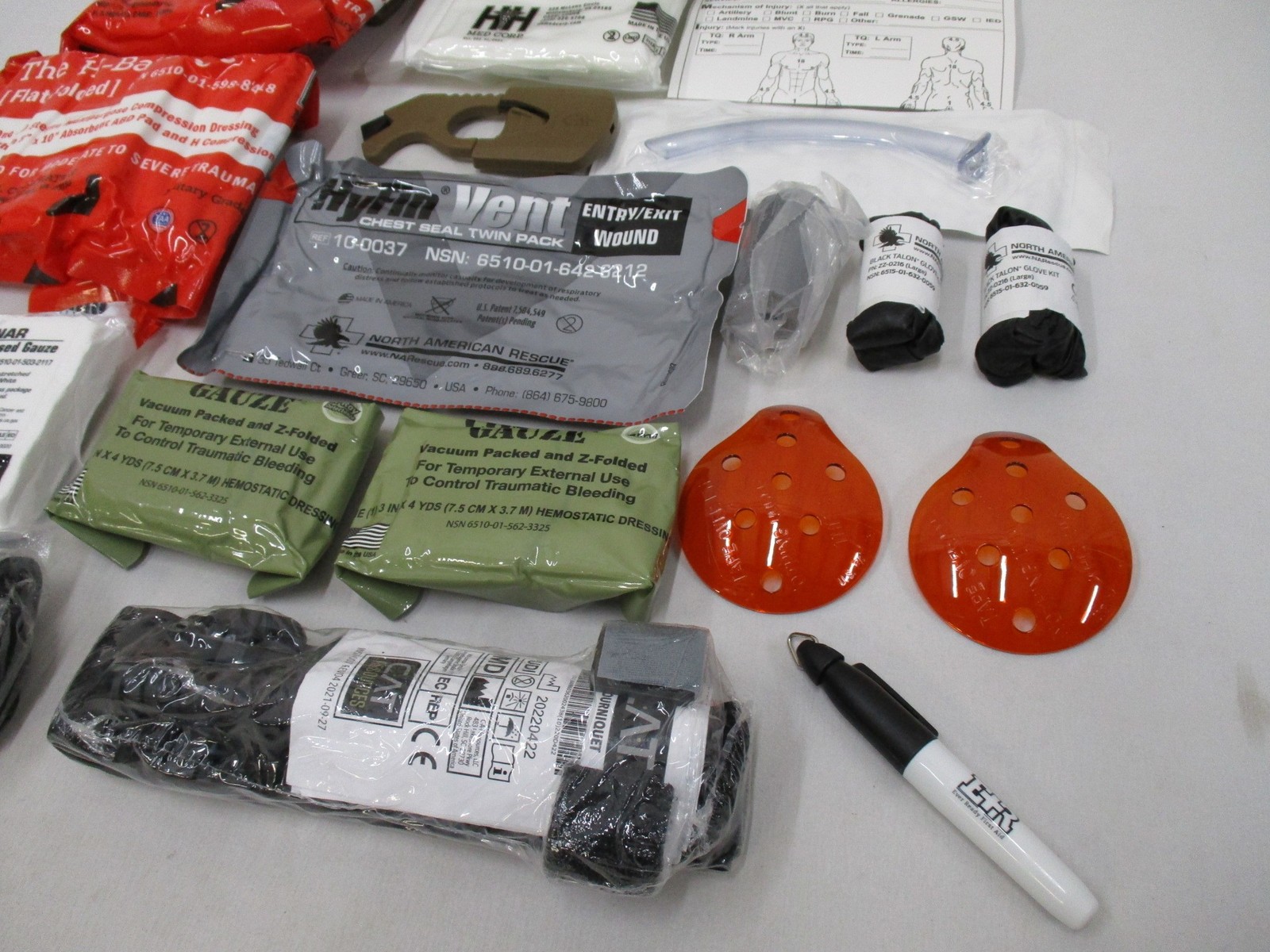 USGI IFAK GEN 7 CAT TOURNIQUET QUIKCLOT BANDAGE DRESSING IFAK FIRST AID MULTICAM