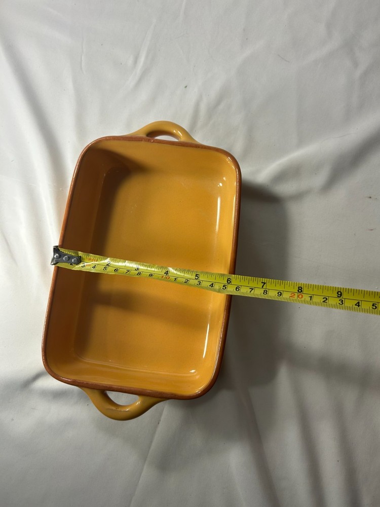 World Market Ceramic Rectangular Baking Dish Oven & Dishwasher Safe Yellow