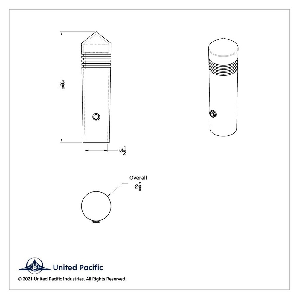 (Set/5) 2-3/8" Chrome Spike Toggle Switch Extensions For Freightliner
