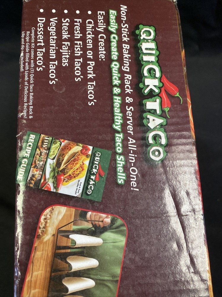 Quick Taco Non-Stick Baking Rack Server All in One Cathy Mitchell