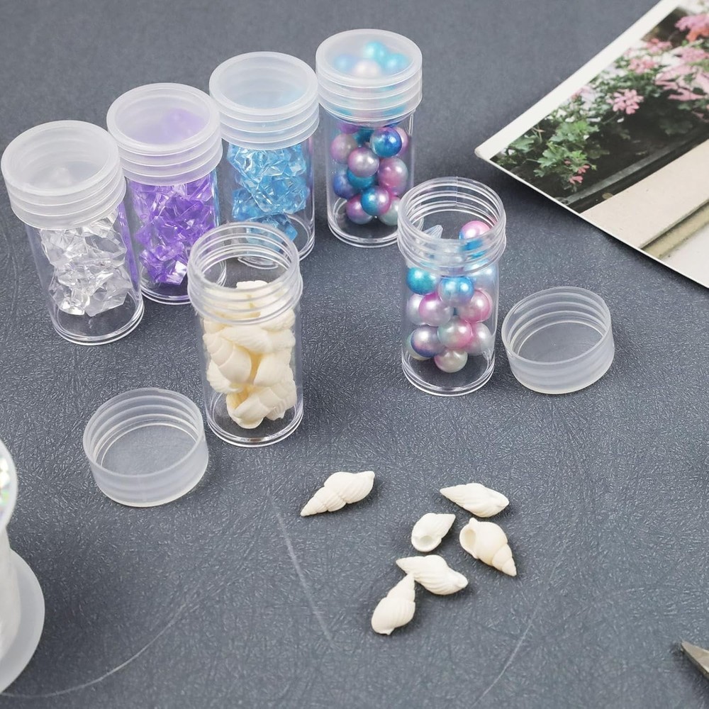 20 Pack Diamond Embroidery Storage Jars Small Beads Storage Container Refills...