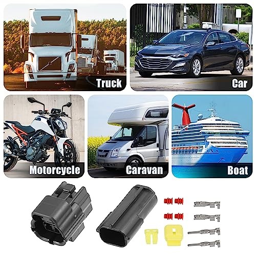 1 Set 2 Pin Water Temperature Sensor Connector Adapter Plug Clip Kit