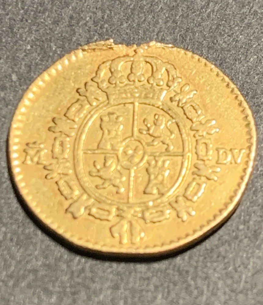 1786 Spanish Gold 1/2 Escudo