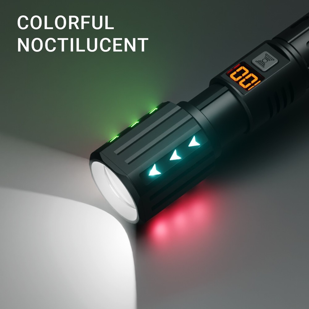 2PC 99000000LMS LED Flashlight Rechargeable Super Bright Pocket Torch Work Light