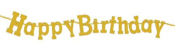 7" Diamond Banner - Gold