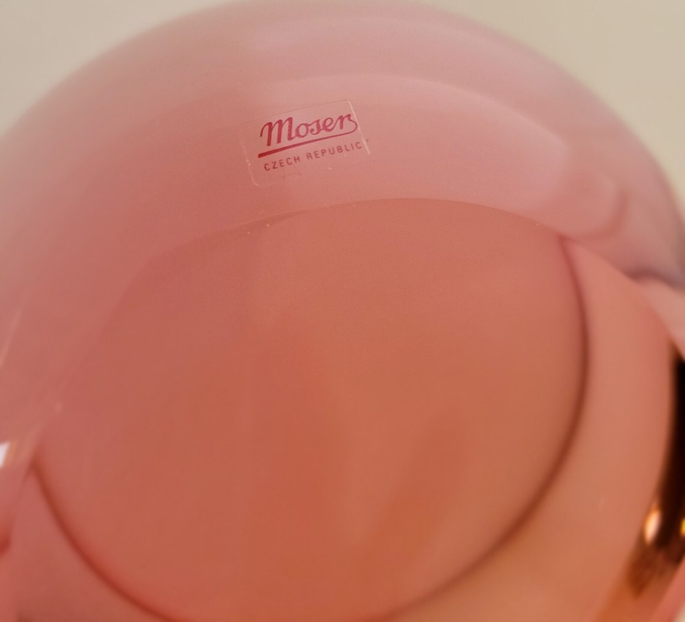 Culbuto Small Bow Plain Rosalin 4 3/4 in Diameter by Moser