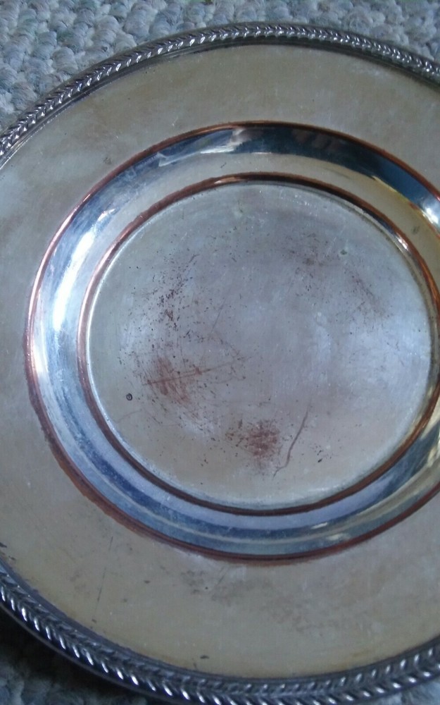 Vintage BMC 6105 Silver Bowl & Plate Set Silverplate Dish Server