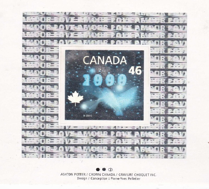 1999 - 2000 CANADA POST OFFICIAL MILLENNIUM KEEPSAKE STAMPS & COIN SET in CASEhh