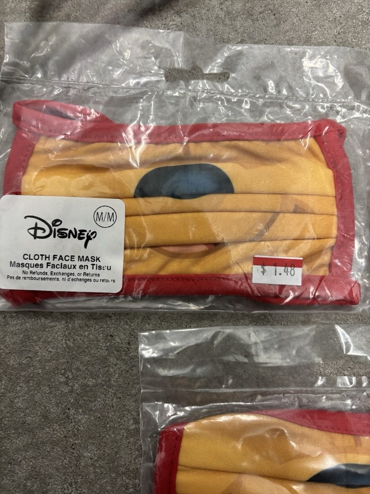 Disney Store Original cloth face mask Multiple *READ