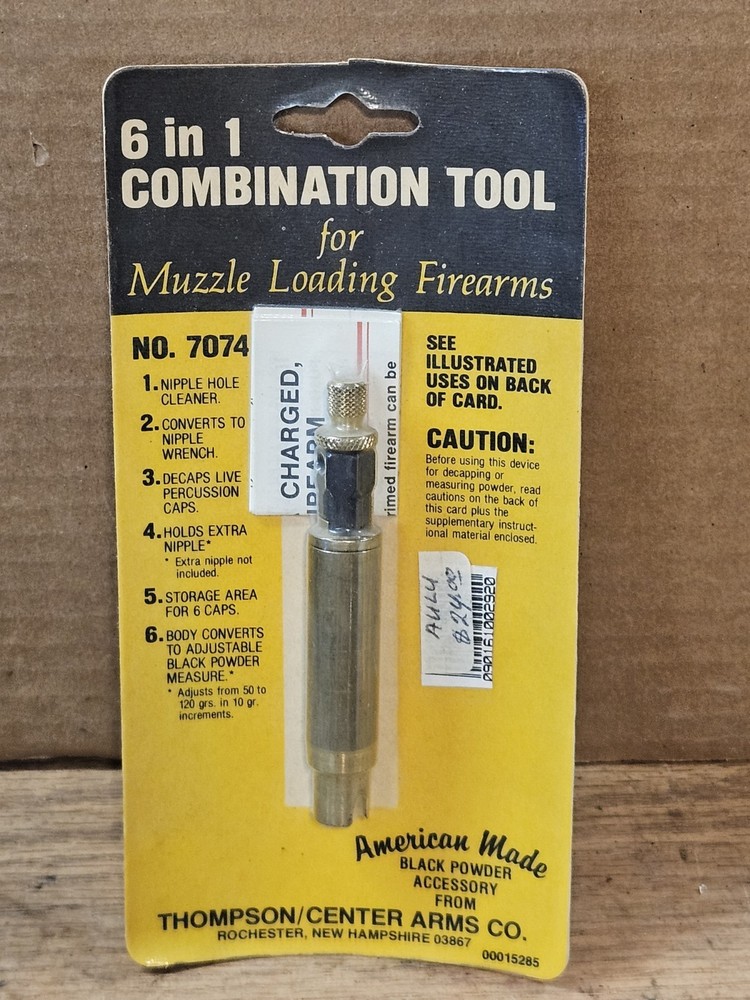 Thompson Center 6 In 1 Combination Tool #7074 Muzzleloader Black Powder