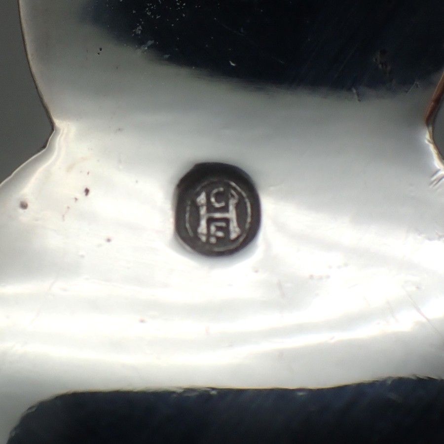 Ornate Serving Spoon Danish 833 Silver 1905