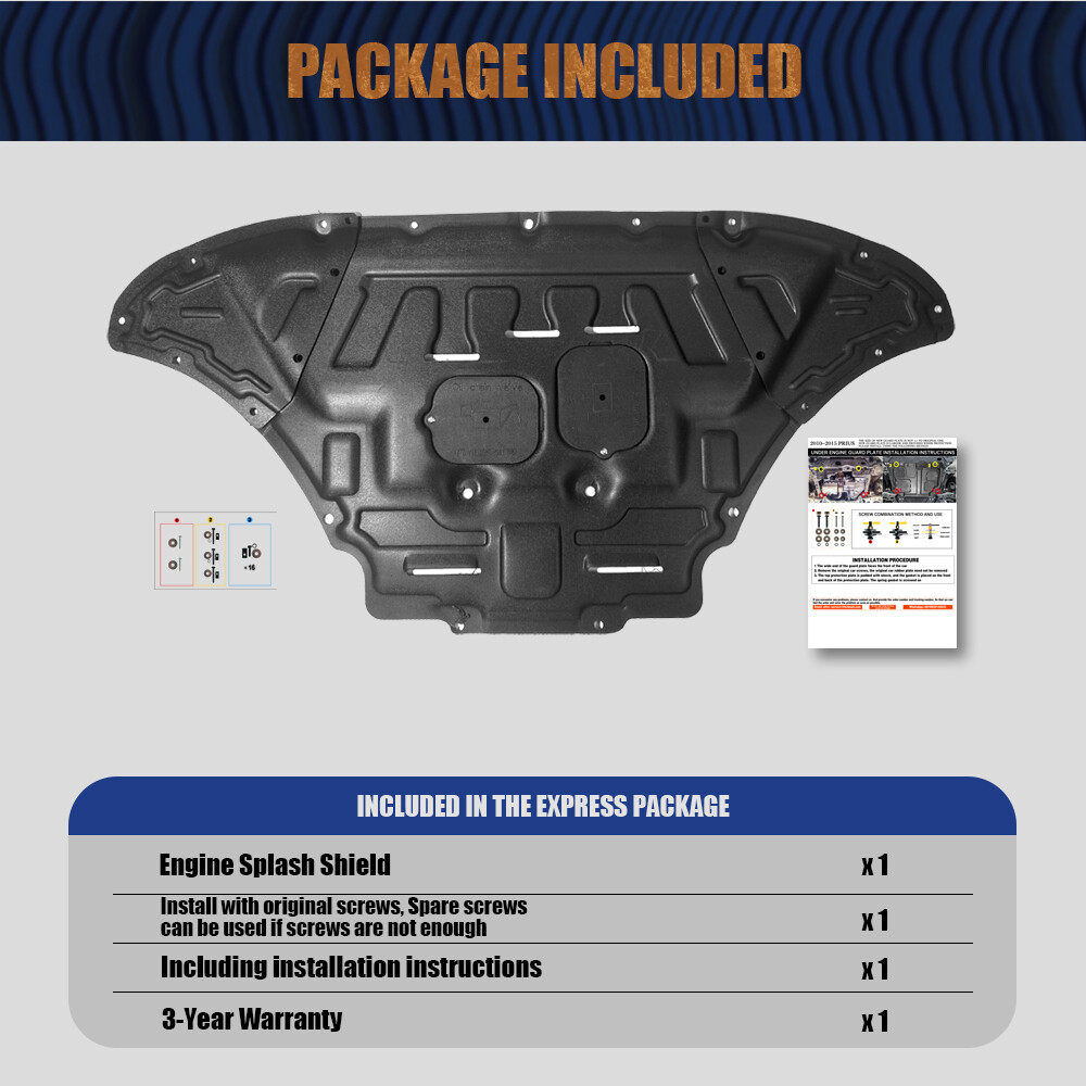 Front Engine Motor Splash Guard For Audi Q8 2019-2025 Engine Shield Board