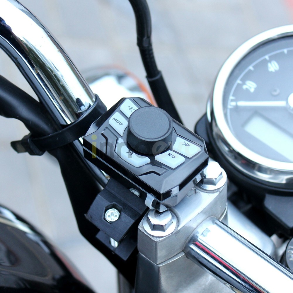 Motorcycle Bluetooth Wireless Speaker Audio System Stereo MP3 SD ATV UTV Scooter