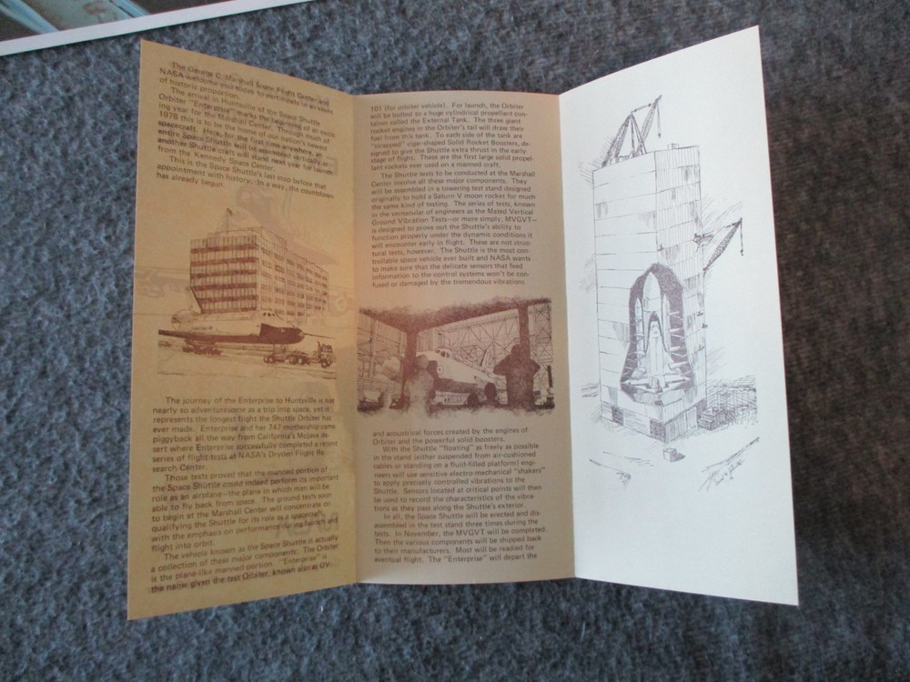 NASA MSFC SPACE SHUTTLE ORBITER VIBRATION TESTING PRESS RELEASE- 1st GEN PHOTOS+