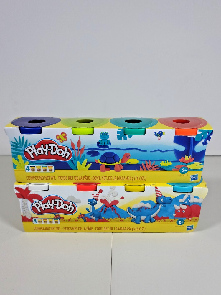 Hasbro Play-Doh Modeling Compound 4 Pack Colors 2 SET - NEW!
