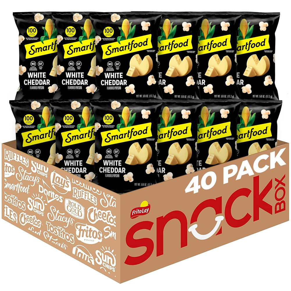 Popcorn, White Cheddar, 0.625 Ounce (Pack of 40)