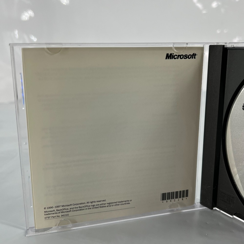 Microsoft Proxy Server 2.0 Firewall and Web Cache Windows NT CD-ROM (1997) w/Key