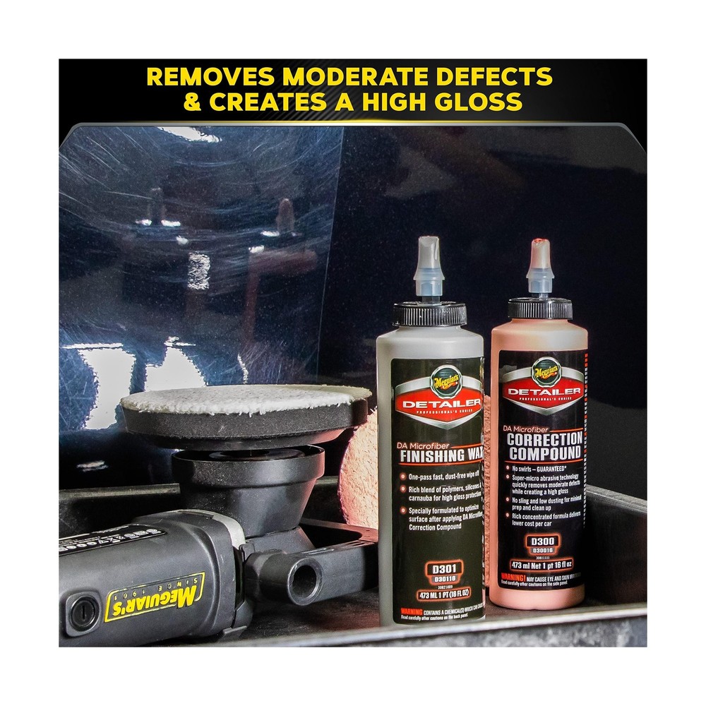 Meguiar's DA Microfiber Correction System 5" Starter Kit, Complete ... Fast Ship