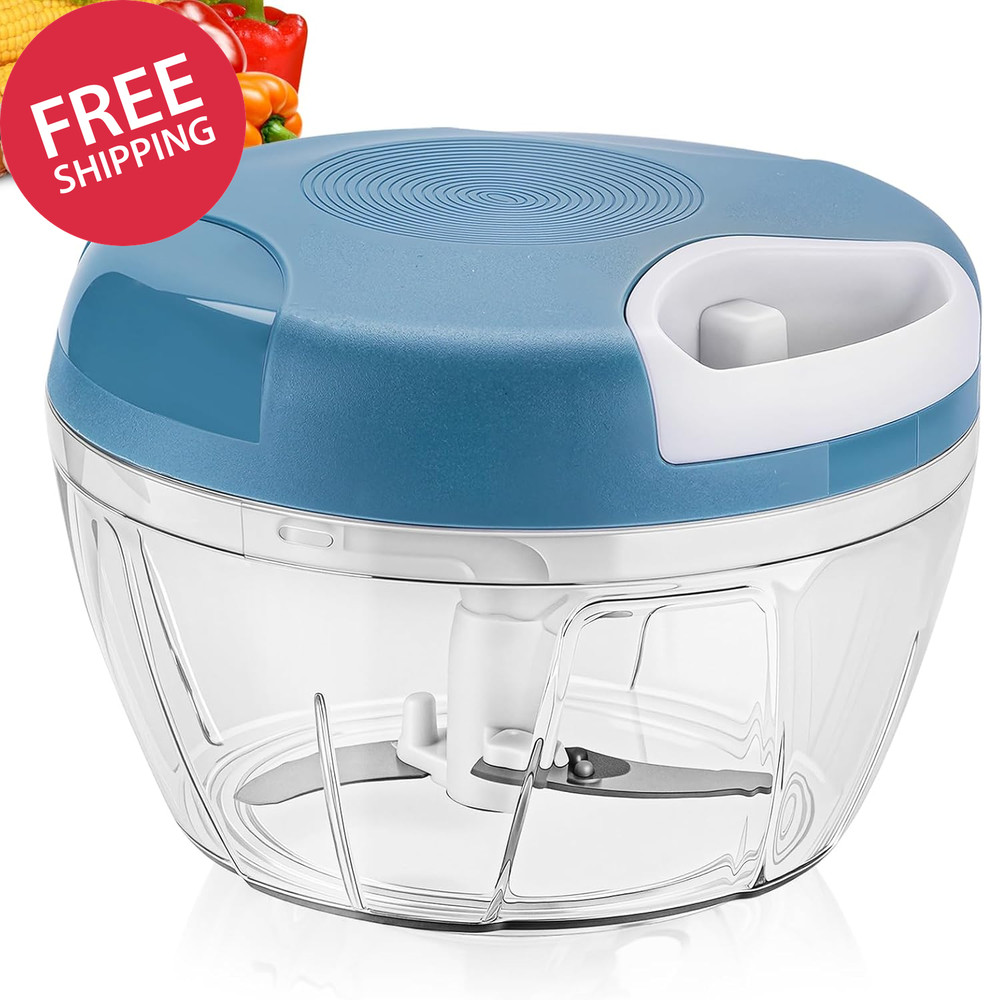 Manual Food Chopper Hand Pull String Vegetable Chopper Onion Garlic Pepper