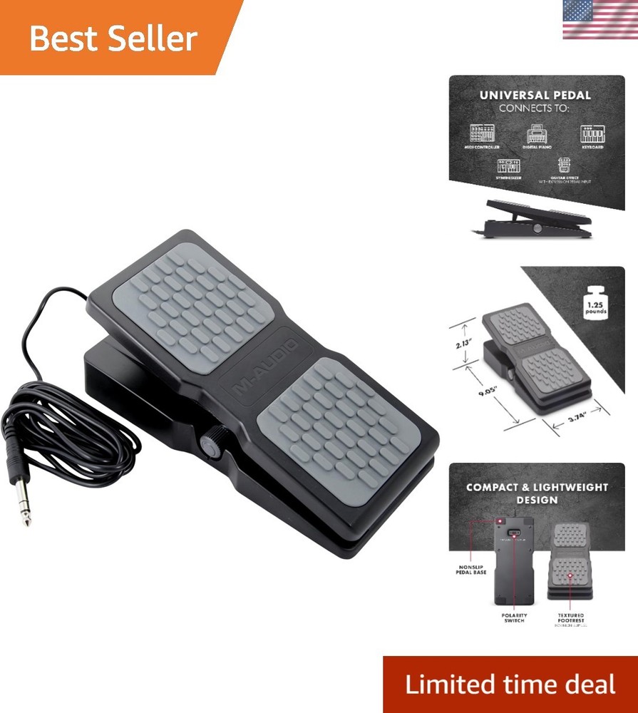 Robust EX-P Expression Pedal for Smooth Modulation Control in Music Performance