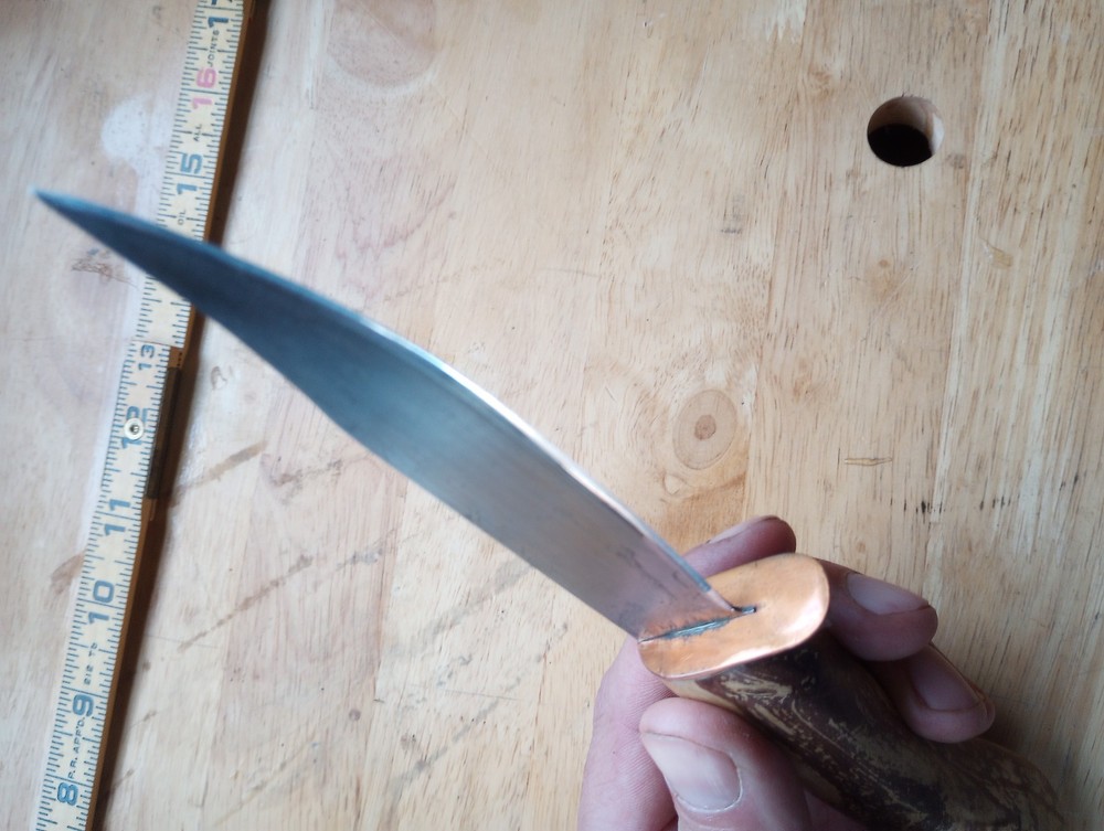 Vintage Handmade Knife, Unique Handle