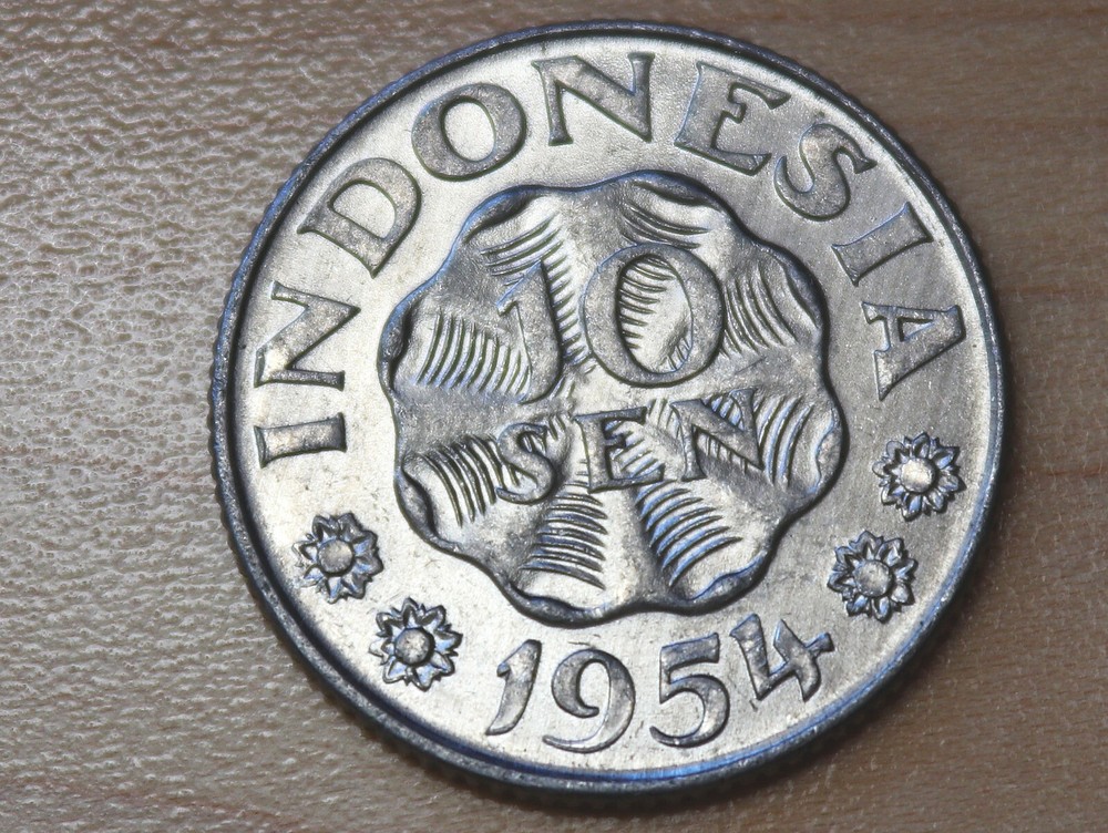 1951 Indonesia 10 Sen