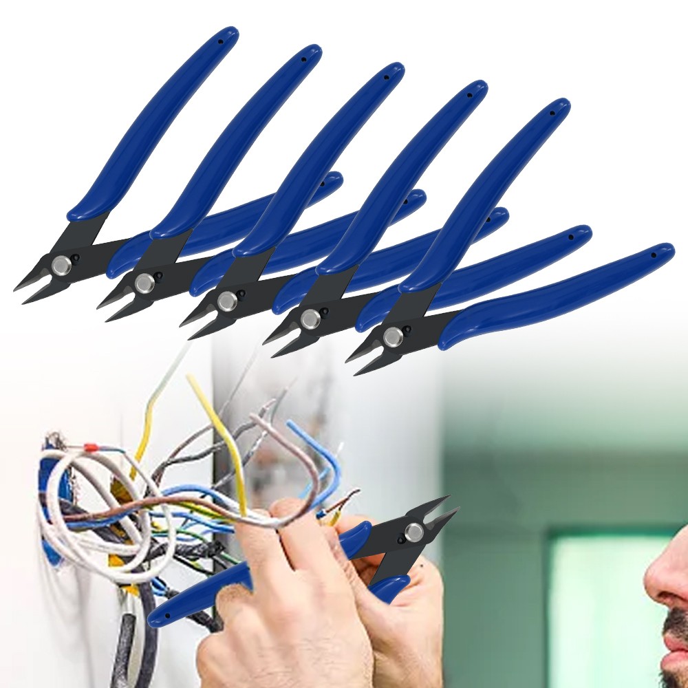 5x Micro Flush Cutter, 2 Pack Small Wire Cutters Spring Loaded Cutting Plier