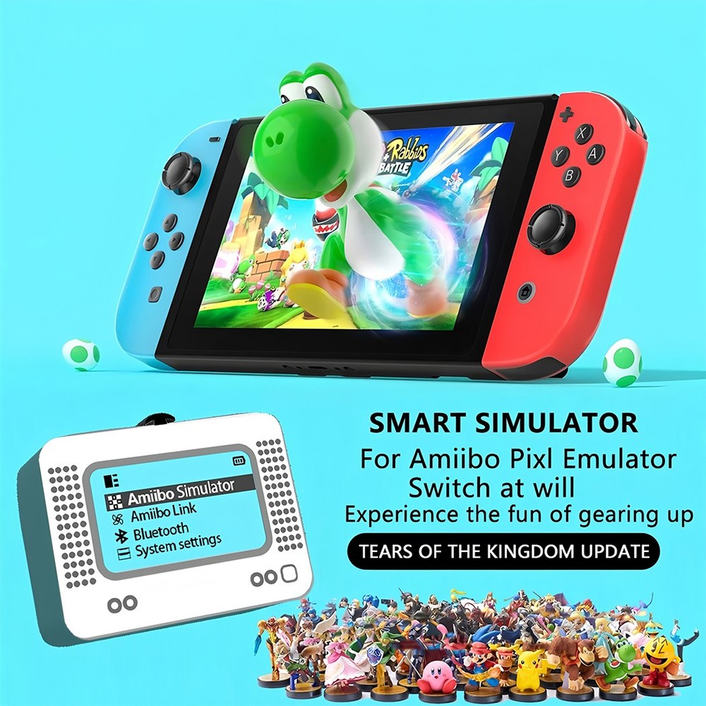 Amiibo NFC Tag Emulator Bluetooth-Compatible Emulator for Nintendo Switch 1 & 2