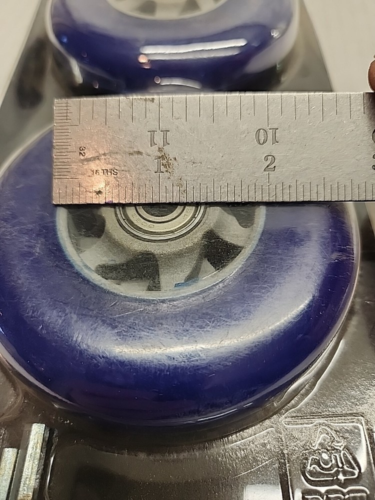 Two Replacement WHEELS For SCOOTER 100mm ABEC 5 bearings