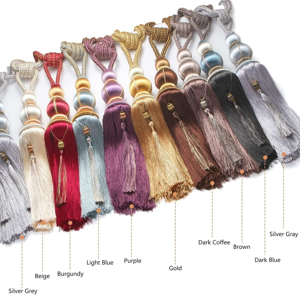 Handcrafted Tassel Curtain Tiebacks