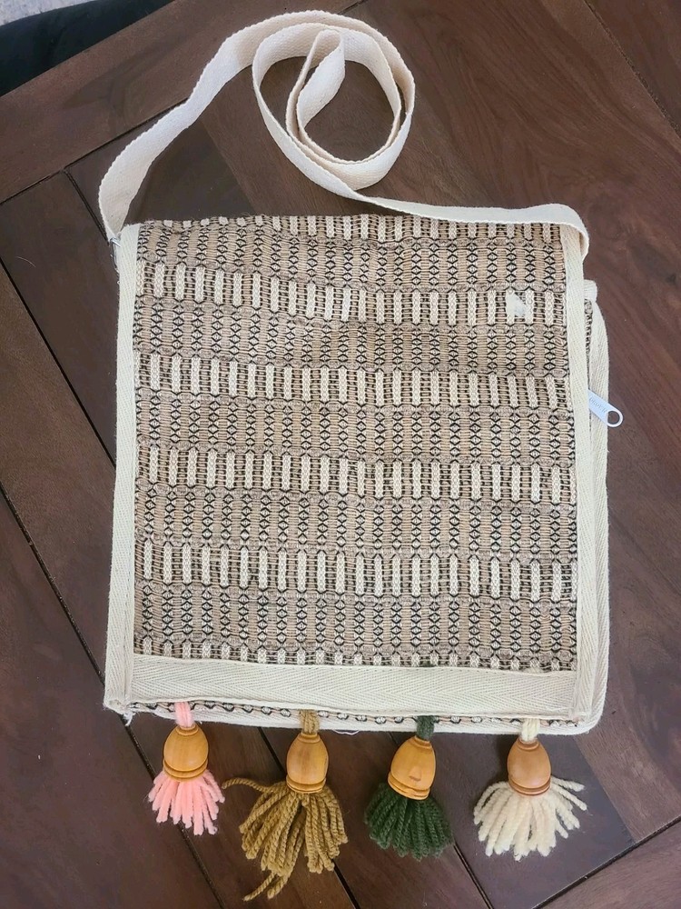 Cloth Messenger Bag and Wallet from India