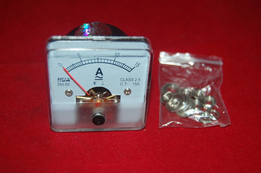 1PC AC 0-15A Analog Ammeter Panel AMP Current Meter 50*50mm directly Connect