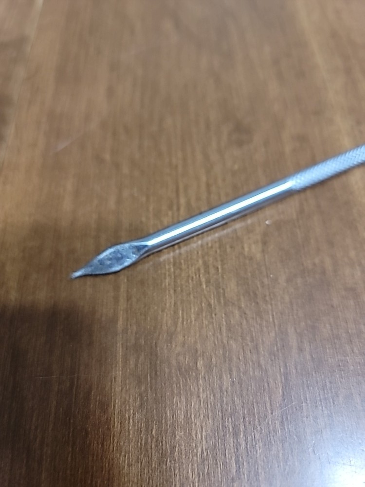 Vintage Silvertone Etched Nut Picker