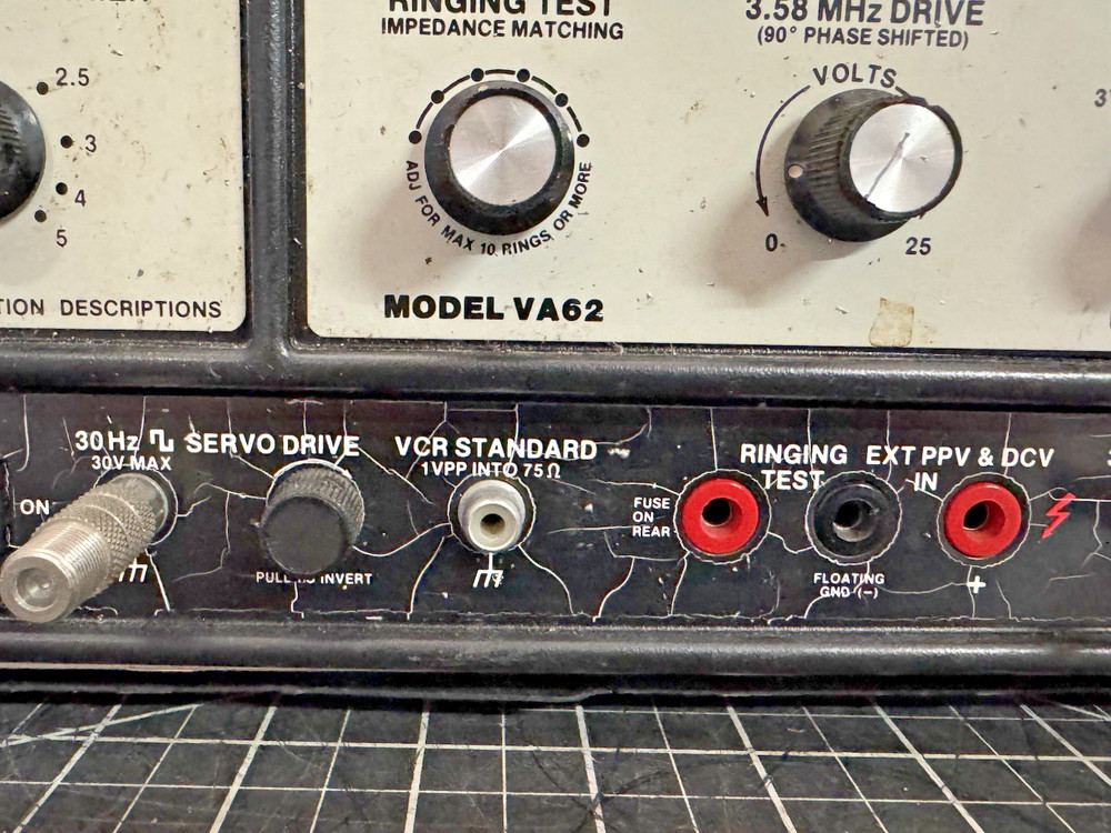 Vintage Sencore VA62 Universal Video Analyzer – USA – Untested