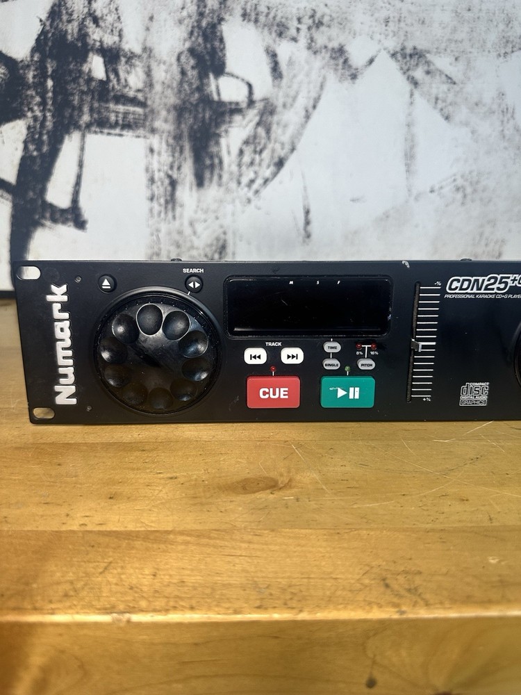 Numark CDN25 +G DJ Pro CD Mixer Rack Mount Karaoke Compact Controller No Cables