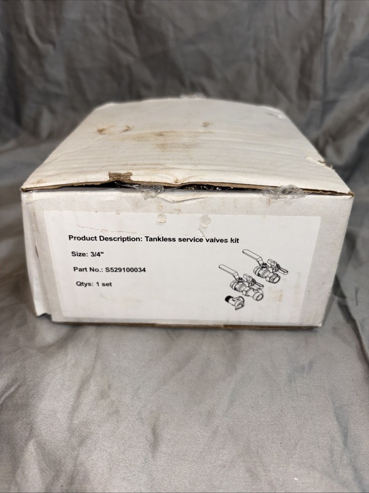 3/4" Tankless Water Heater Isolation Valve Kit Pressure Relief CSA approved