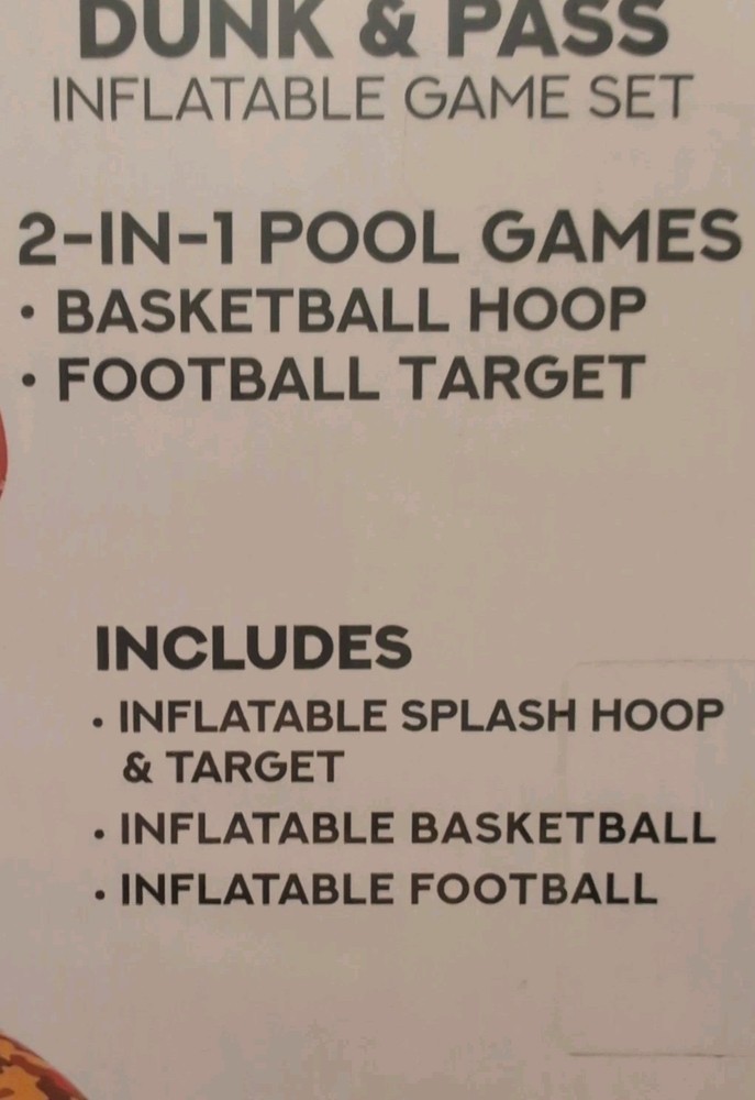 New Aqua Dunk & Pass Inflatable Game Set