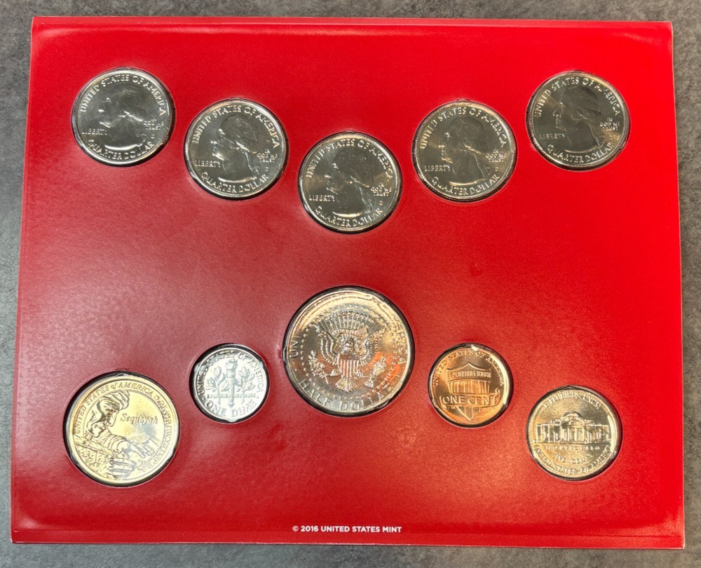 2017 P & D US Mint Complete Uncirculated Set 20 Coins w/ COA