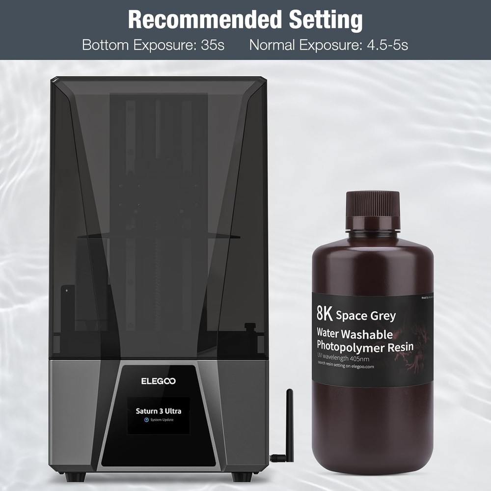 8K Water Washable Resin for MSLA Printers